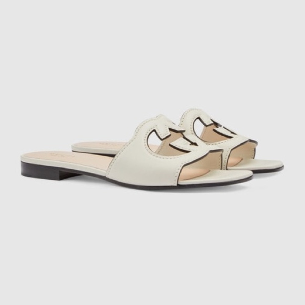 Gucci Interlocking G cutout leather sandals